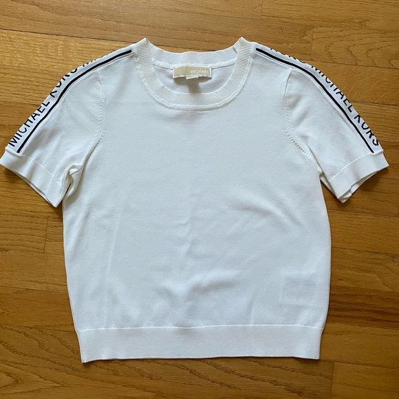 MK Knit Short-Sleeve Sweater - Picture 3 of 5